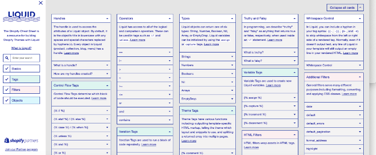 Shopify_Liquid_チートシート