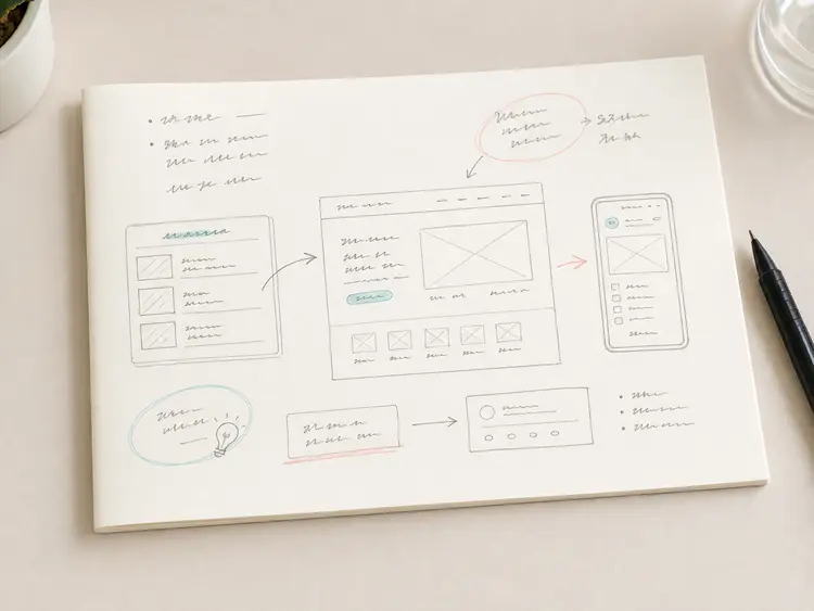 箇条書きの手書きメモのイメージ